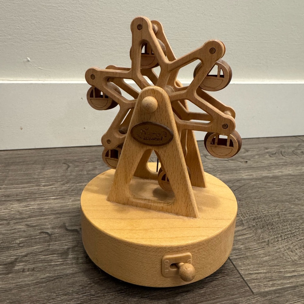Wooden Ferris Wheel Wonderful Life Music Box